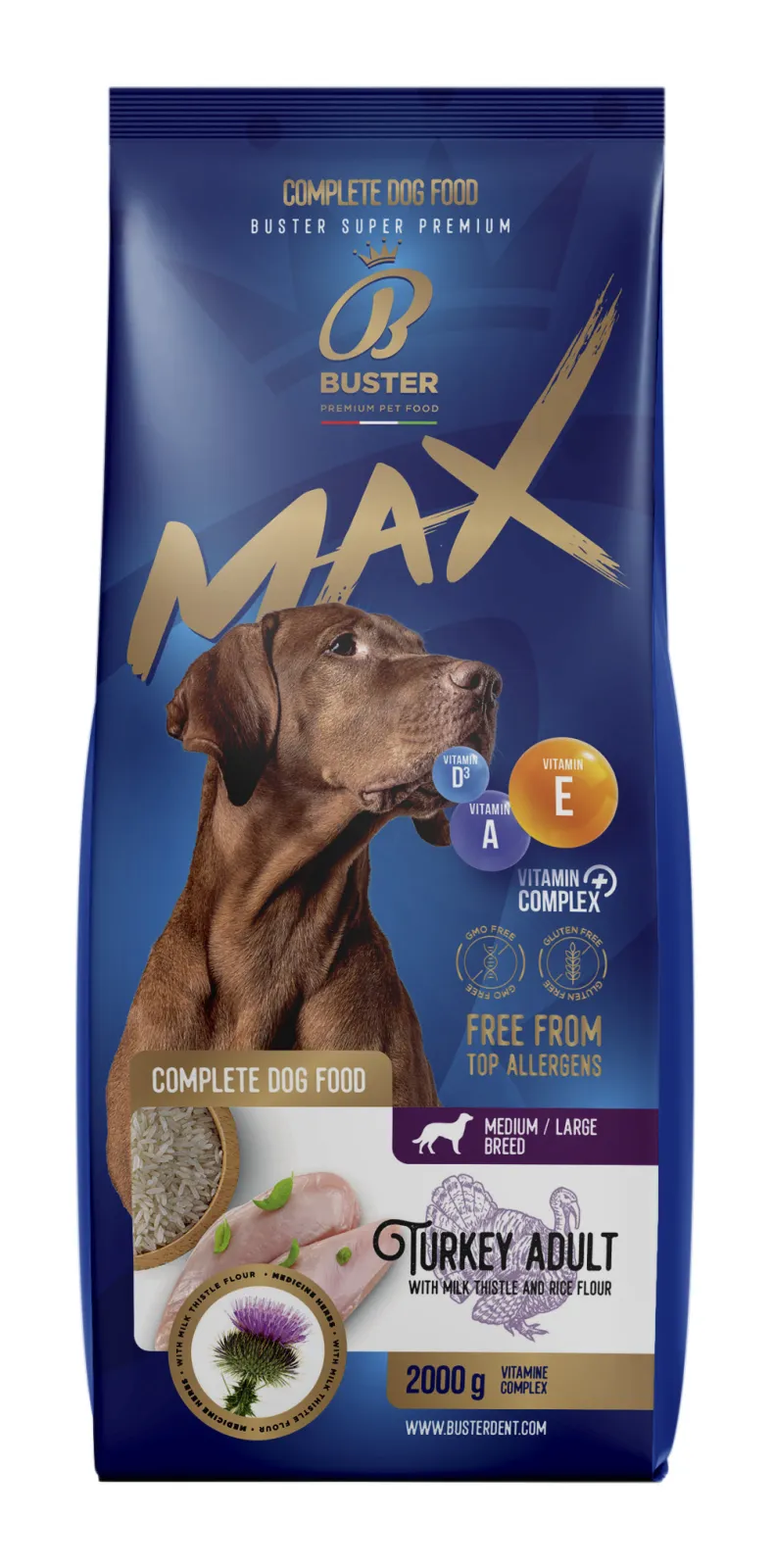 Buster Max dry food with turkey